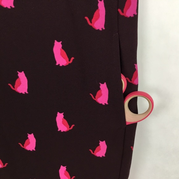 Loft Women Petite Shift Mini Dress Cats Size XXSP - Picture 5 of 8